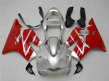 Kit Carena Moto Completo Honda CBR600 F4i 2001-2003 - Argento Rosso Fabbrica