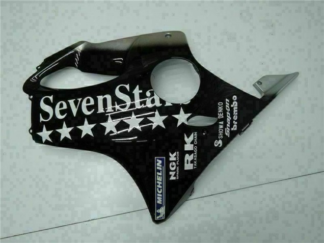 Carena Moto Honda CBR600 F4i 2001-2003 - Nero Lucido Argento SevenStars