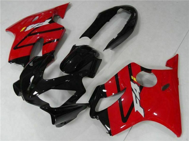 Kit Carena Moto ABS Honda CBR600 F4i 2004-2007 - Rosso Nero Lucido