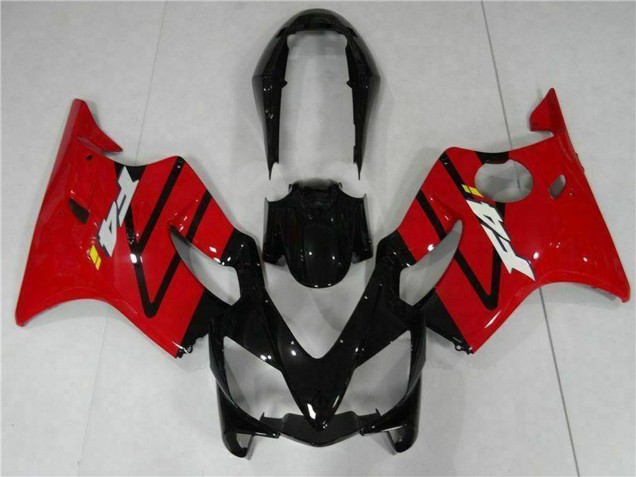 Kit Carena Moto ABS Honda CBR600 F4i 2004-2007 - Rosso Nero Lucido