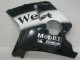 Carena Moto Honda CBR1100XX Blackbird 1996-2007 - Nero Lucido Bianco West