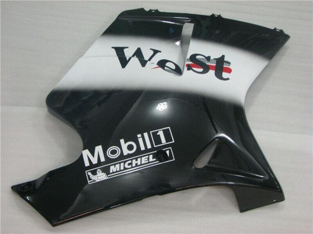 Carena Moto Honda CBR1100XX Blackbird 1996-2007 - Nero Lucido Bianco West