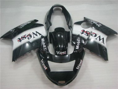 Carena Moto Honda CBR1100XX Blackbird 1996-2007 - Nero Lucido Bianco West Fabbrica