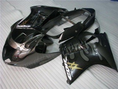 Carena Moto Honda CBR1100XX Blackbird 1996-2007 - Nero Lucido Argento Fiamma Fabbrica