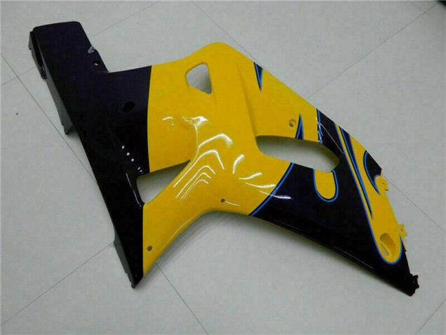 Carena Moto Suzuki GSXR 600/750 2001-2003 - Giallo Blu Scuro Nero Lucido