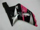 Carena Moto Suzuki GSXR 600/750 2001-2003 - Rosa Argento Nero Lucido