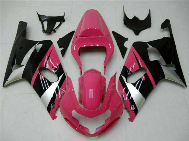 Carena Moto Suzuki GSXR 600/750 2001-2003 - Rosa Argento Nero Lucido
