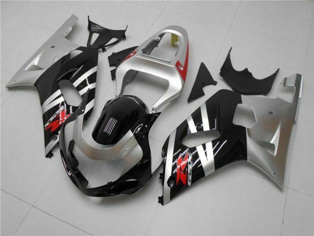 Carena Moto Suzuki GSXR 600/750 2001-2003 - Argento Nero Lucido Rosso
