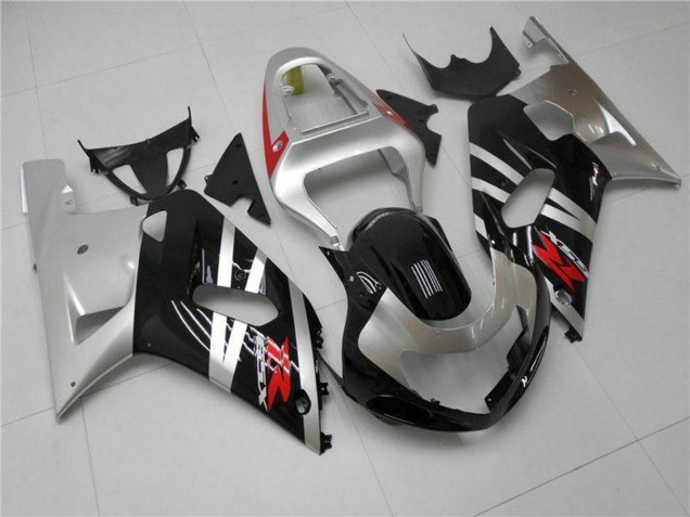 Carena Moto Suzuki GSXR 600/750 2001-2003 - Argento Nero Lucido Rosso