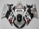 Carena Moto Suzuki GSXR 600/750 2001-2003 - Argento Nero Lucido Rosso