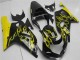 Carena Moto Suzuki GSXR 600/750 2001-2003 - Nero Lucido Giallo Fiamma