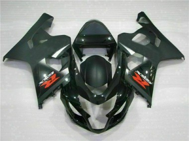 Carena Moto Suzuki GSXR 600/750 2004-2005 - Nero Lucido Nero Opaco Rosso Decal Fabbrica