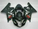 Carena Moto Suzuki GSXR 600/750 2004-2005 - Nero Lucido Nero Opaco Rosso Decal