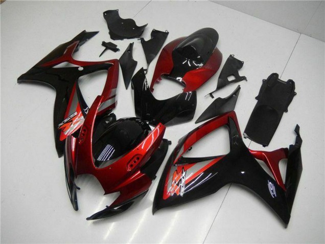 Carena Moto Suzuki GSXR 600/750 2006-2007 - Rosso Nero Lucido