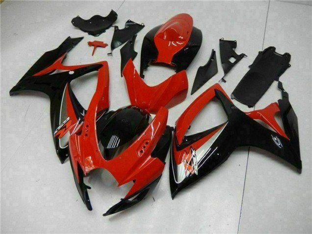 Carena Moto Suzuki GSXR 600/750 2006-2007 - Rosso Nero Lucido