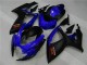 Carena Moto Suzuki GSXR 600/750 2006-2007 - Blu Nero Opaco Rosso