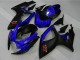 Carena Moto Suzuki GSXR 600/750 2006-2007 - Blu Nero Opaco Rosso