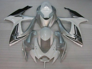 Carena Moto Suzuki GSXR 600/750 2006-2007 - Bianco Argento Fabbrica