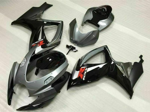 Carena Moto Suzuki GSXR 600/750 2006-2007 - Argento Grigio Nero Lucido Rosso
