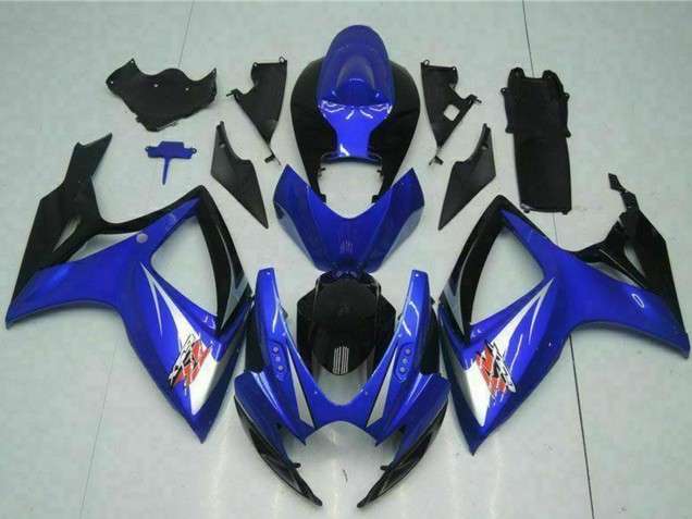 Carena Moto Suzuki GSXR 600/750 2006-2007 - Blu Bianco Nero Lucido Rosso