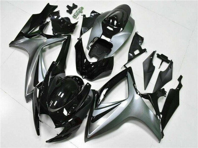 Carena Moto Suzuki GSXR 600/750 2006-2007 - Argento Nero Lucido