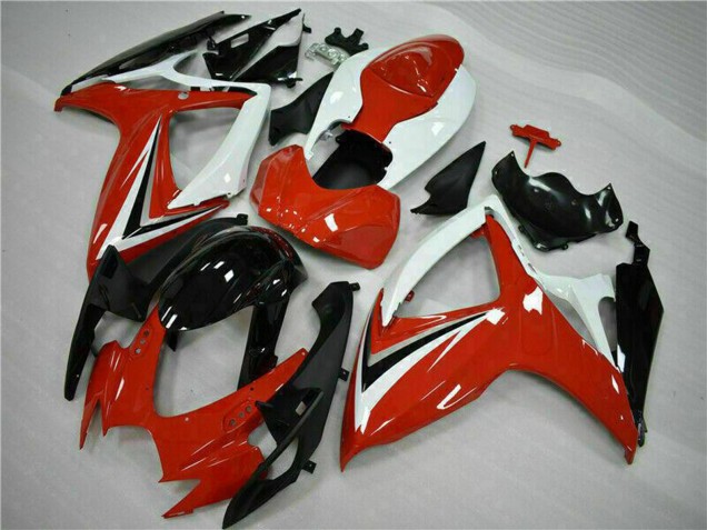 Carena Moto Suzuki GSXR 600/750 2006-2007 - Bianco Rosso Nero Lucido Banda