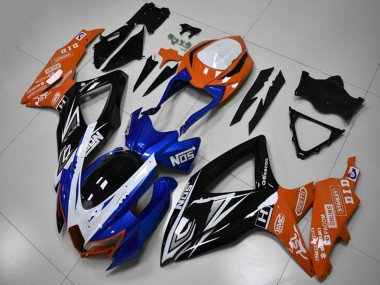 Carena Moto Suzuki GSXR 600/750 2008-2010 - Arancia Blu Bianco Nero Lucido Fabbrica