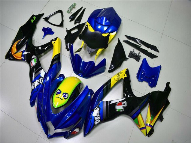 Carena Moto Suzuki GSXR 600/750 2008-2010 - Blu Giallo Squalo
