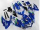 Carena Moto Suzuki GSXR 600/750 2008-2010 - Blu Bianco Verde Nero
