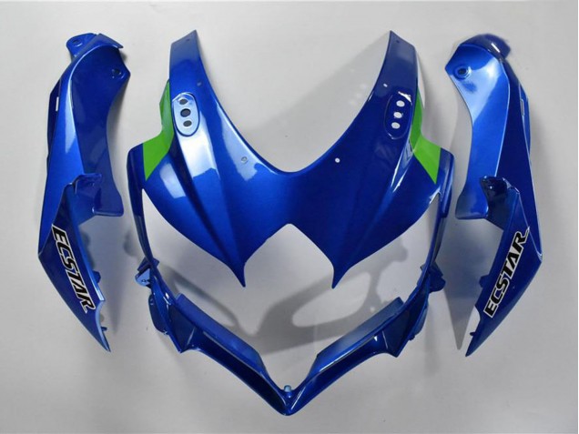 Carena Moto Suzuki GSXR 600/750 2008-2010 - Blu Bianco Verde Nero