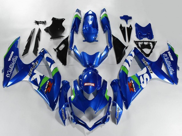 Carena Moto Suzuki GSXR 600/750 2008-2010 - Blu Bianco Verde Nero
