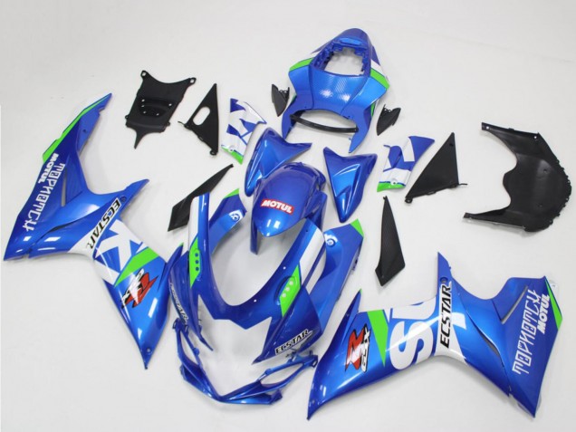 Carena Moto Suzuki GSXR 600/750 2011-2024 - Blu Bianco Verde