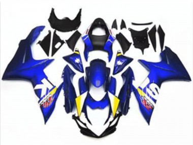Carena Moto Suzuki GSXR 600/750 2011-2024 - Blu Bianco Fabbrica