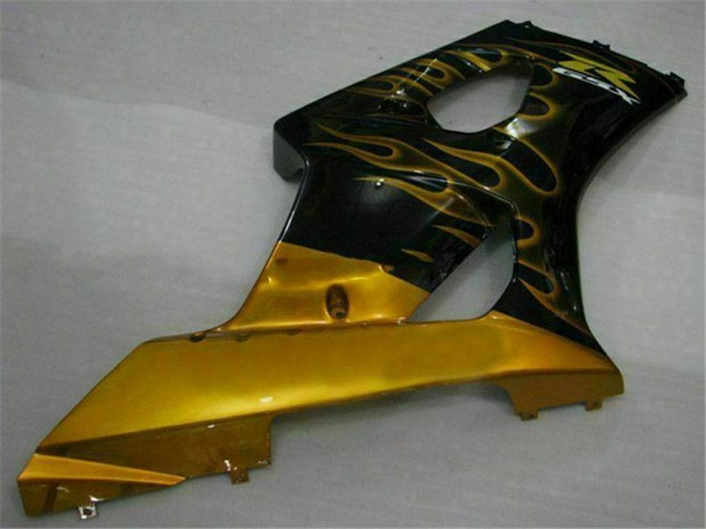 Carena Moto Suzuki GSXR 1000 2003-2004 - Nero Lucido Oro Fiamma