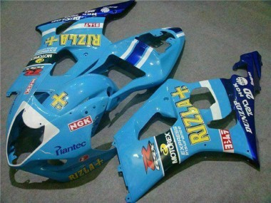 Carena Moto Suzuki GSXR 1000 2003-2004 - Blu Bianco Giallo Rizla Fabbrica