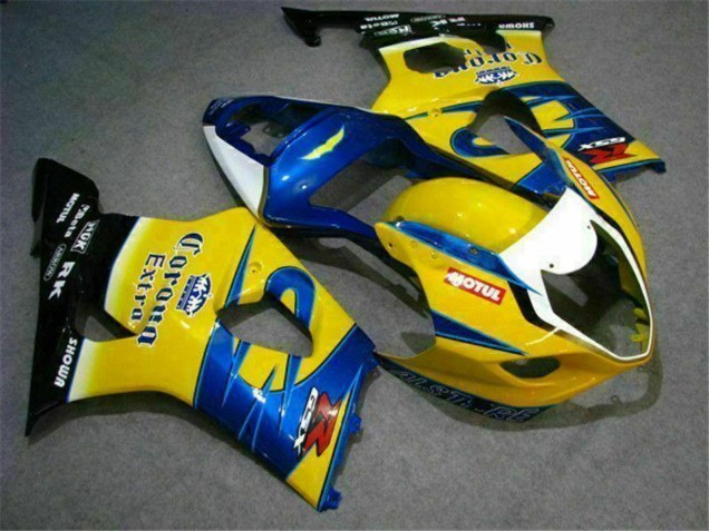 Carena Moto Suzuki GSXR 1000 2003-2004 - Giallo Blu Bianco Rosso Corona Motul
