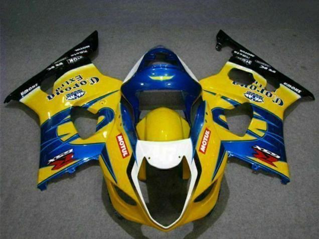 Carena Moto Suzuki GSXR 1000 2003-2004 - Giallo Blu Bianco Rosso Corona Motul