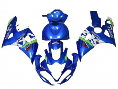 Carena Moto Suzuki GSXR 1000 2005-2006 - Blu Verde Bianco Motul Fabbrica