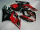Carena Moto Suzuki GSXR 1000 2005-2006 - Rosso Nero Lucido Nero Opaco