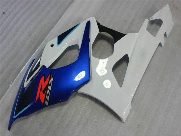 Kit Carena Moto Suzuki GSXR 1000 2005-2006 - Bianco Blu Nero Lucido
