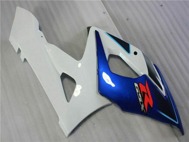 Kit Carena Moto Suzuki GSXR 1000 2005-2006 - Bianco Blu Nero Lucido