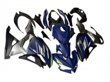 Carena Moto Kawasaki Ninja 500 EX500R 2024-2025 - Blu Bianco Giallo Argento Nero Fabbrica