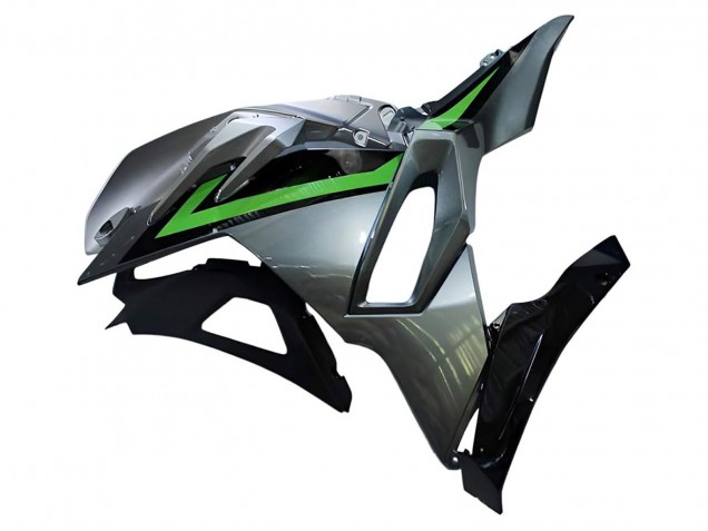 Carena Moto Kawasaki Ninja 500 EX500R 2024-2025 - Grigio Verde Nero