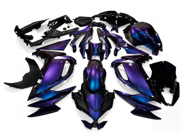 Carena Moto Kawasaki Ninja 650 EX650 2020-2024 - Camaleonte Blu Viola