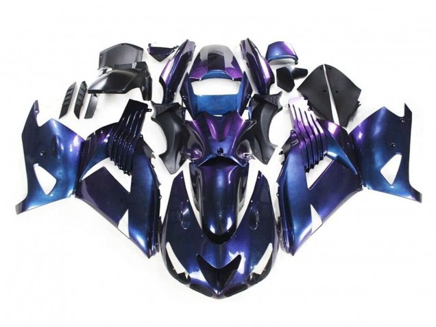 Carena Moto Kawasaki ZX14R ZZR1400 2006-2011 - Camaleonte Blu Viola