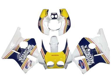 Carena Moto Honda CBR400RR NC23 1987-1989 - Bianco Giallo Blu Rothmans Fabbrica