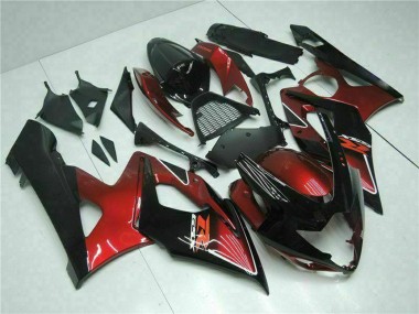 Carena Moto Suzuki GSXR 1000 2005-2006 - Rosso Nero Lucido Fabbrica