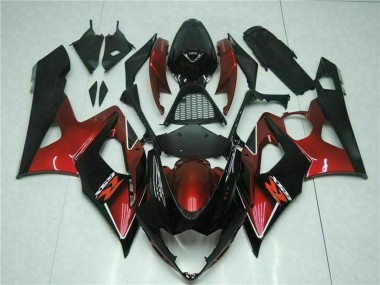 Carena Moto Suzuki GSXR 1000 2005-2006 - Rosso Nero Lucido Fabbrica