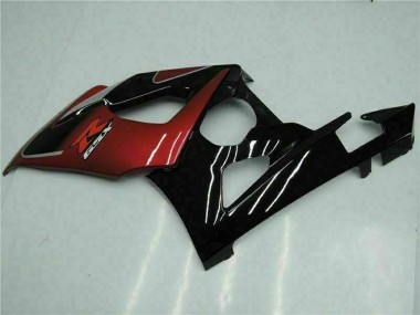 Carena Moto Suzuki GSXR 1000 2005-2006 - Rosso Argento Nero Lucido Fabbrica