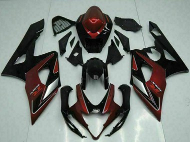 Carena Moto Suzuki GSXR 1000 2005-2006 - Rosso Argento Nero Lucido Fabbrica